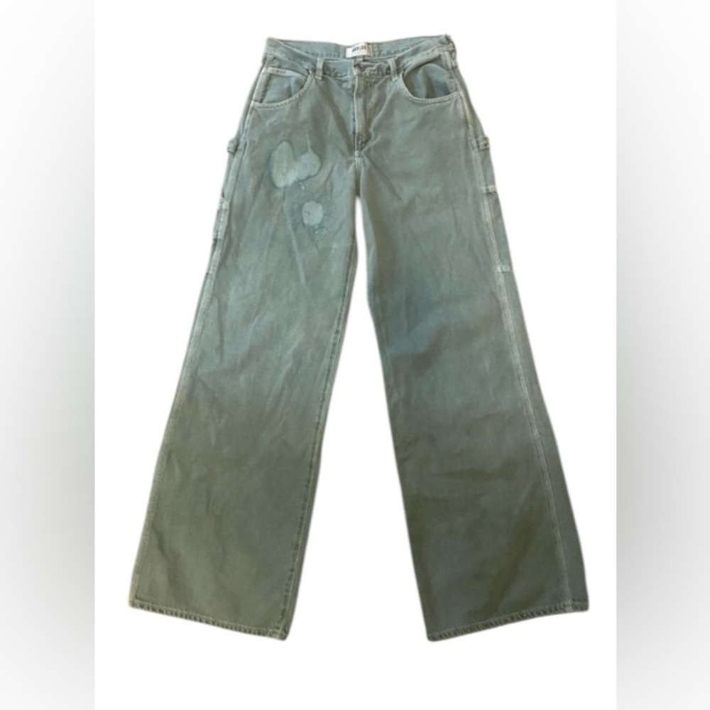 AGOLDE Heart & Flower Upcycled Carpenter Denim Pants Jeans Straight / Wide Magda